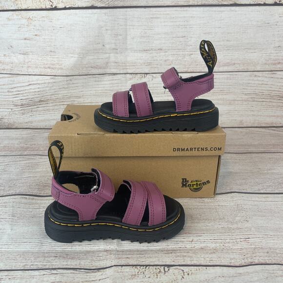 Dr. Martens Klaire T Child Sz US 8 Sandals Gladiator Athena Purple 31642765 - Picture 2 of 11